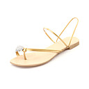 Stylish Leatherette Flat Heel Sandals With Rhinestone Party / Evening Shoes (More Colors)