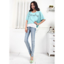 Strappato pantaloni per donna Slim Fit