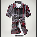 Men's Plaid Short Sleeve Shirt