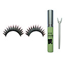 15 Pairs Black Handmade False Eyelash with Glue NO.F40