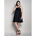 A-line Straps Knee-length Chiffon Maternity Bridesmaid Dress