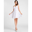 A-line Halter Short/Mini Chiffon Cocktail Dress