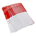 Universal Rood-Wit Patroon Waarschuwing Reflecterende Stickers Beschermende Film voor auto's (150-delig)