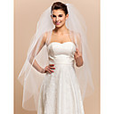 Beautiful Four-tier Waltz Wedding Veil With Cut Edge