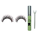 15 Pairs Black Handmade False Eyelash with Glue NO.F29