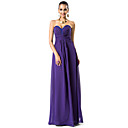 Sheath/Column Sweetheart Floor-length Chiffon Evening Dress
