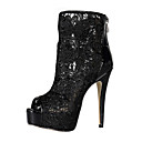 Elegante laço stiletto peep toe / Sandálias Botas partido / sapatas da noite