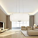 40W Artistic Pendant Light with Etched Glass Shades Down