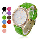 Frauen Multi-Funktions-Quarz Analog Round Zirkon-Armbanduhr (farbig sortiert)