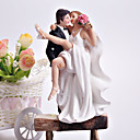 "Crossing The Threshold" Bride & Groom Wedding Cake Topper