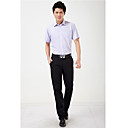 Bleu bleu marine à rayures Chemise à manches courtes pour homme