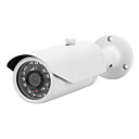 3,6 milímetros 700TVL câmera à prova d'água Segurança CCTV com 24pcs IR LED Night Vision - Branco