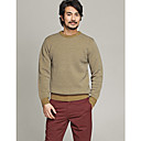 L'CART Yellow Wave Point Two Wire Knit Sweater