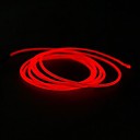 2.3m Red EL Fio Luz Decoração de casamento com carregador do cigarro