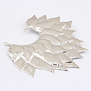 Alliage Motif Feuille Boucles d'oreilles simples (couleurs assorties)