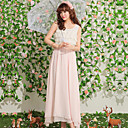 Frauen Layered Ruffle Maxi Kleid