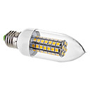 E27 7W 63x5050SMD 650LM 3000-3500K Warm White Light LED Candle Bulb (220V)