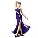 Mantel / Spalte einer Schulter fegen / Pinsel Zug Chiffon Abendkleid