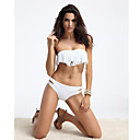 Women's Bandeau Strapless White Acacia Swimwear
