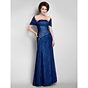 Trumpet/Mermaid Strapless Floor-length Lace Mother of the Bride Dress With A Wrap