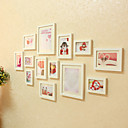 Conjunto de 13 Combinação Non-mainstream sólido de madeira Photo Wall Quadro