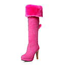 Fabulous Suede naaldhak over de knie laarzen feest / avond schoenen (meer kleuren)