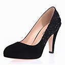 Stylish Suede Stiletto Heel Pumps With Rhinestone Party\Evening Shoes