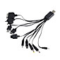  10-in-1 USB Power Charger/Adapters for Cellphones (100~240V)