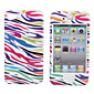 Protective Smooth Polycarbonate Front and Back Case for iPhone 4 and iPhone 4S (Colorful Stripes)