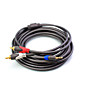 3,5 mm Stecker auf 2 Cinch-Stecker Stereo-Audio-Kabel (1,5 m)