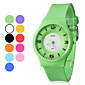 Pulso Unisex Estilo de borracha analógico Quartz Watch (cores sortidas)